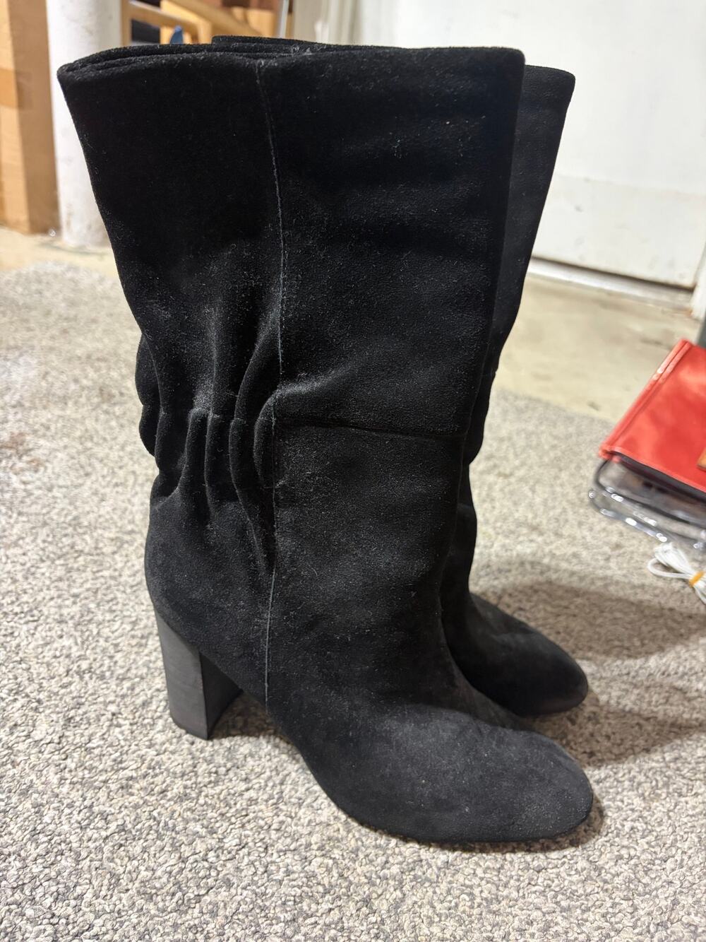 Charles by Charles David Womens 6.5 black heel boots